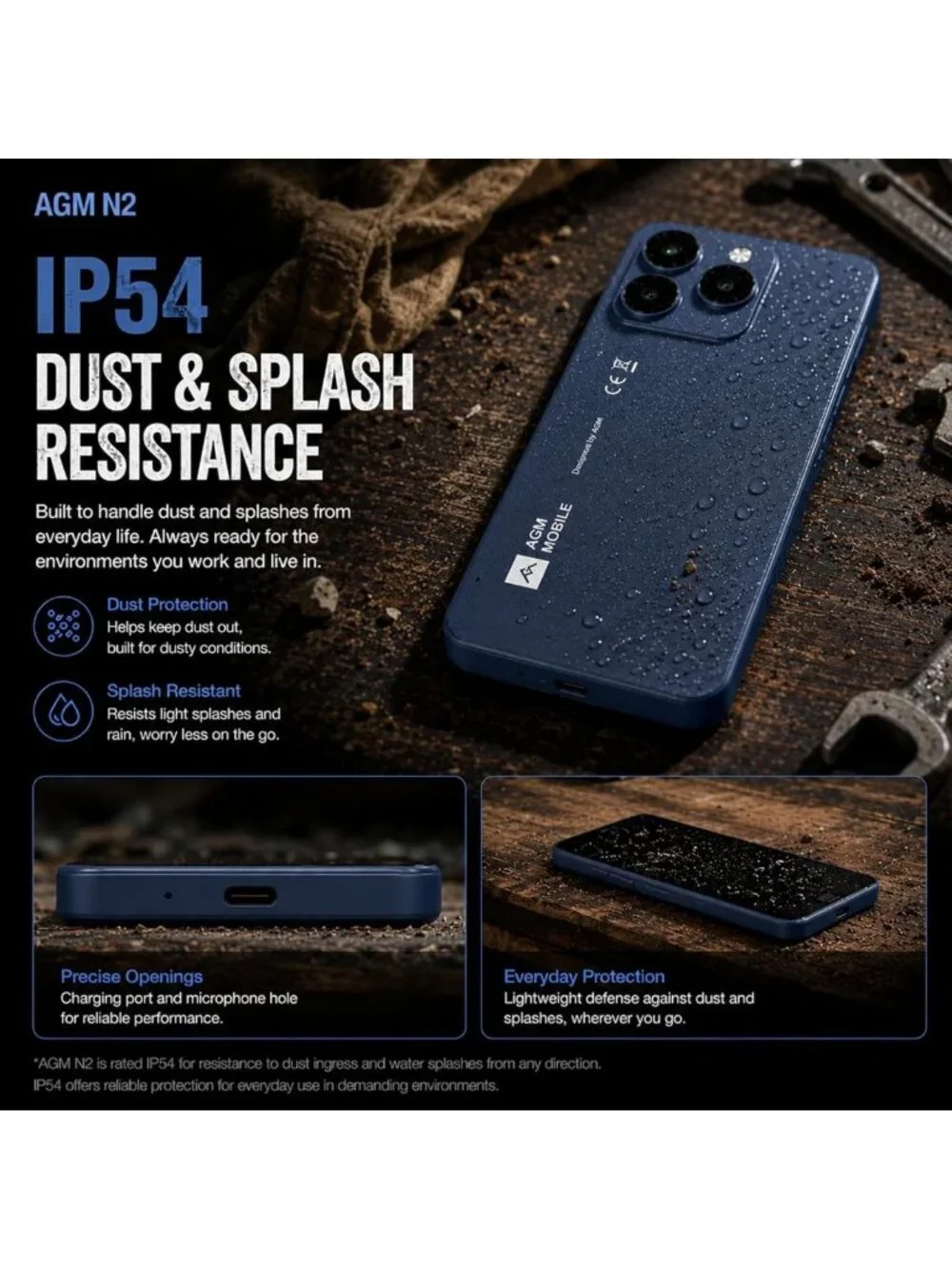 Compact Android Mini Phone, 16GB Storage, 4G LTE, Removable 3000mAh Battery
